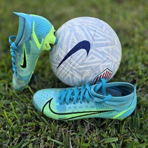 Nike Mercurial Vapor 14 Elite FG Soccer Cleats – Blue Glow/Volt – Size 8